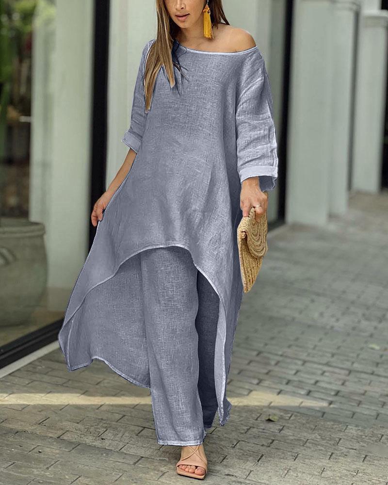 Sophie | Luftiges und stilvolles Sommer Zweiteiler Set