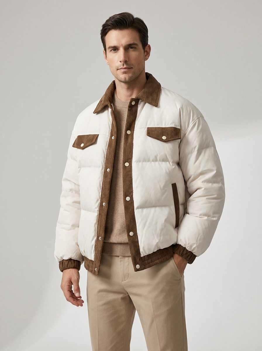 Maverick | Casual Puffer Coat – Stylish Winter Jacket for Men