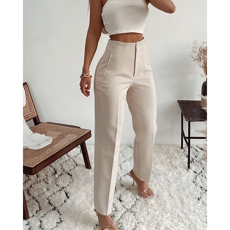 Adrienne | High-Waisted Tailored Trousers for Effortless Style