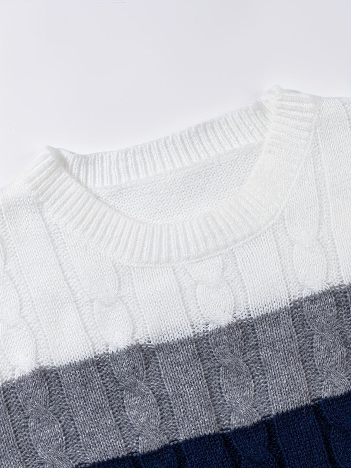 Nolan | Textured Cable-Knit Sweater – Timeless Look for Men