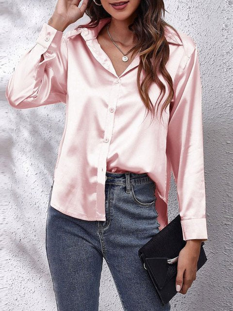 Liora | Seidenhemd – Elegantes Langarmdesign für Frauen
