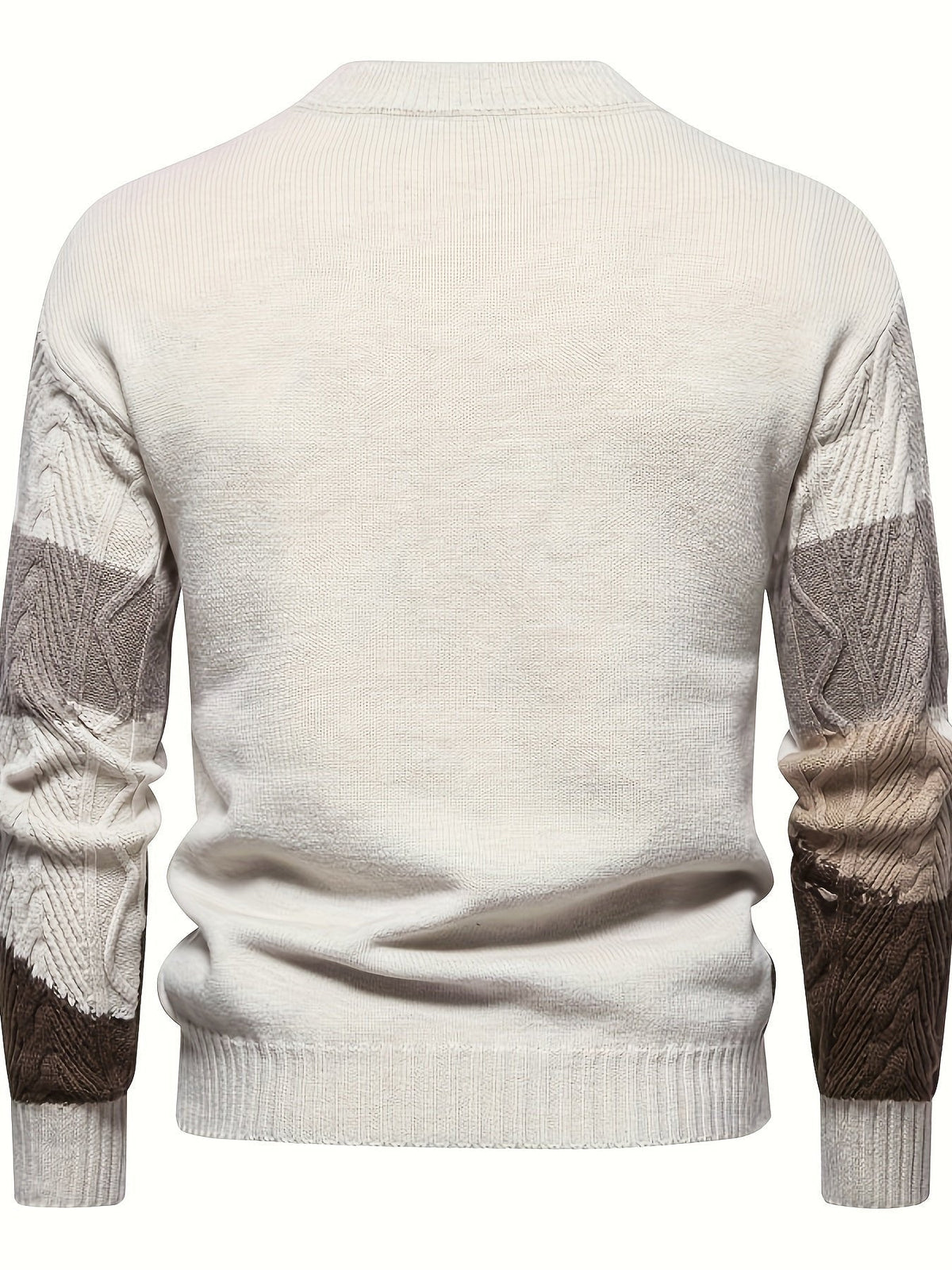 Simon | Textured Colour-Block Sweater for Men