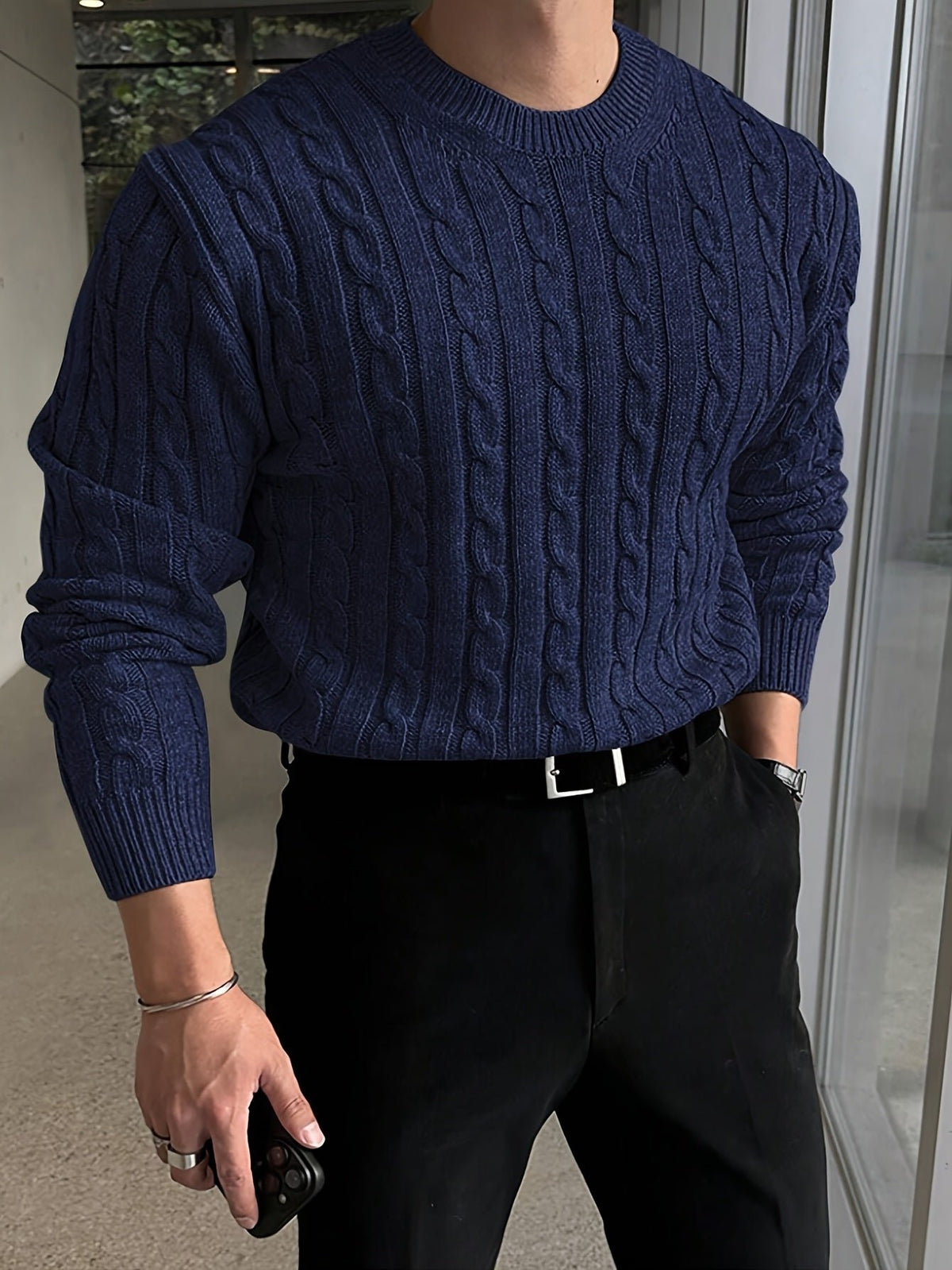 Jonas | Cable Knit Sweater – Zeitloser Stil für Männer