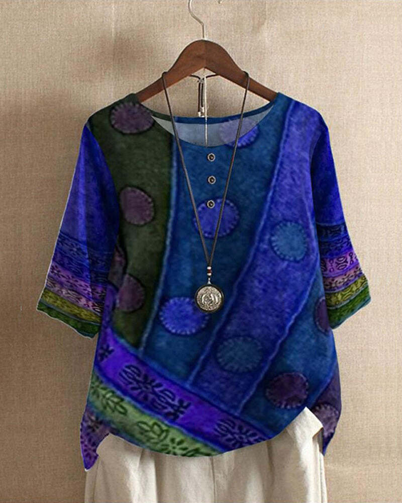 Klaudia | Bequemes und stilvolles Boho Tunika Oberteil