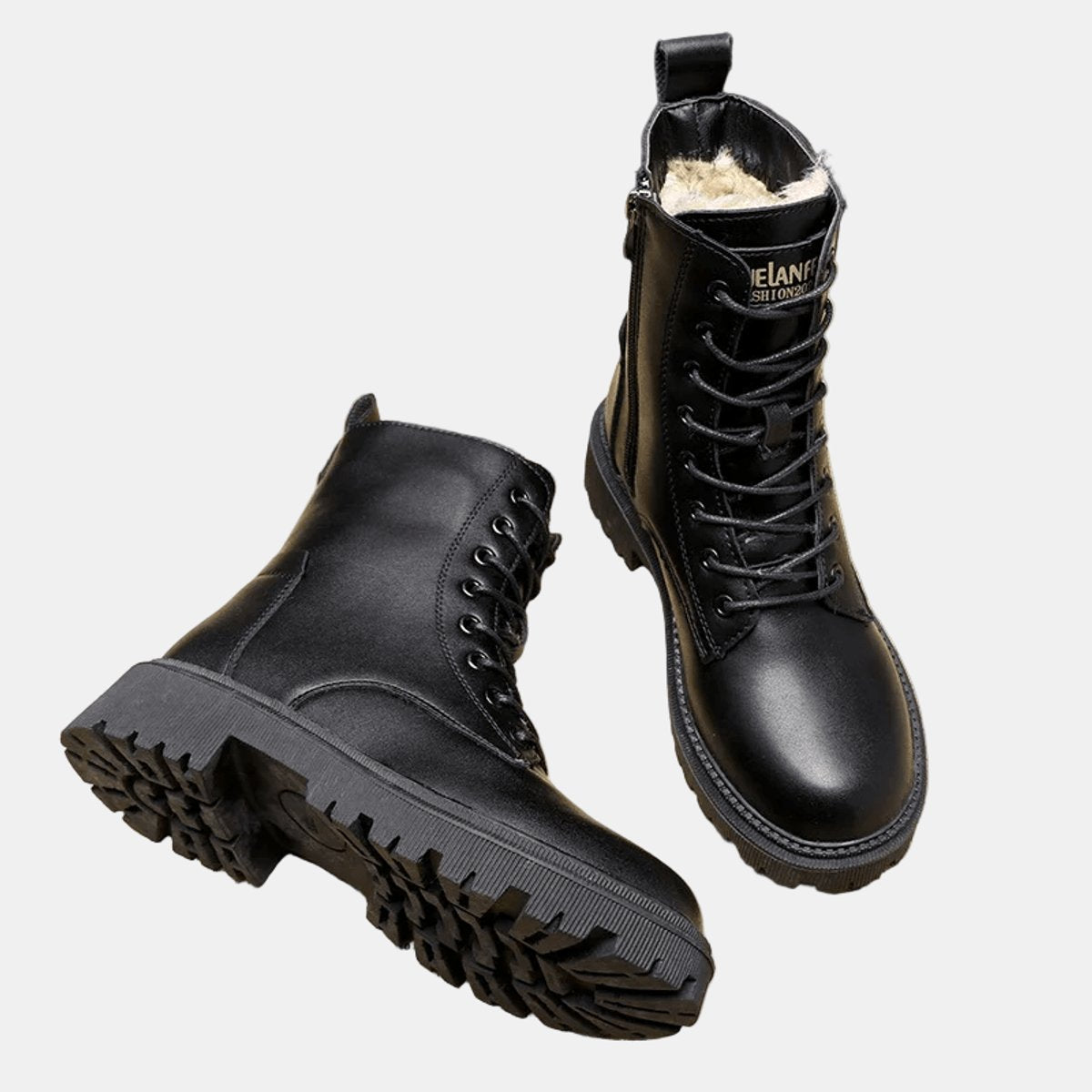 Amelie | Warme Gefütterte Combat Stiefeletten