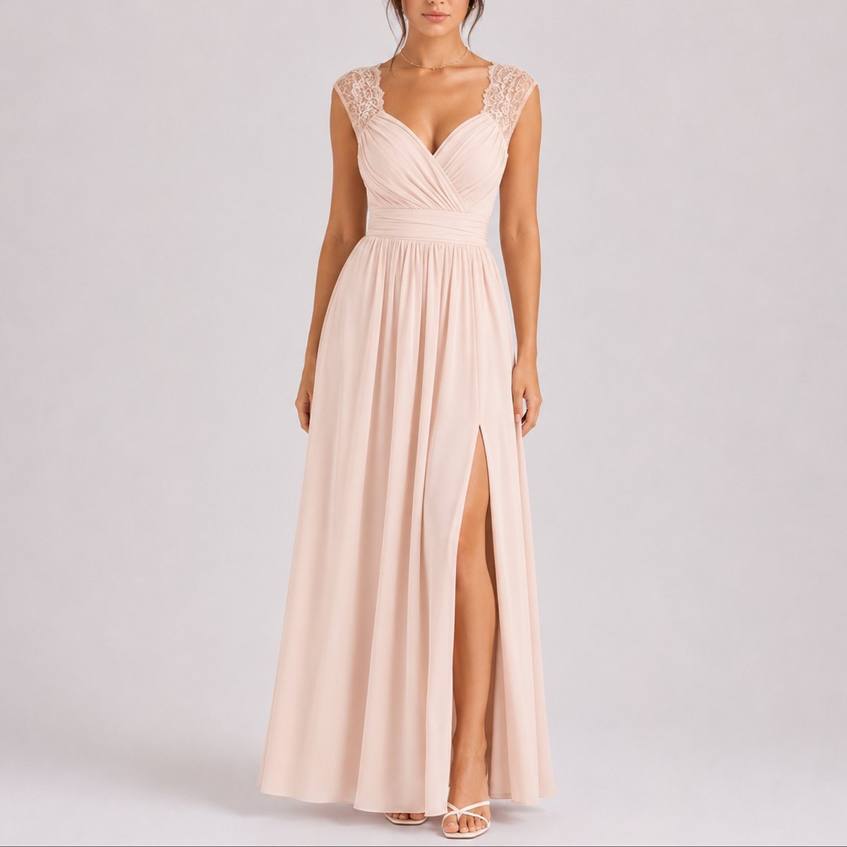 Clara | Elegantes und bequemes Herbsthochzeits Maxikleid