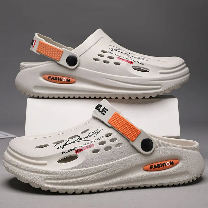 Leon | Elegante und leichte Herren Plateau Clogs