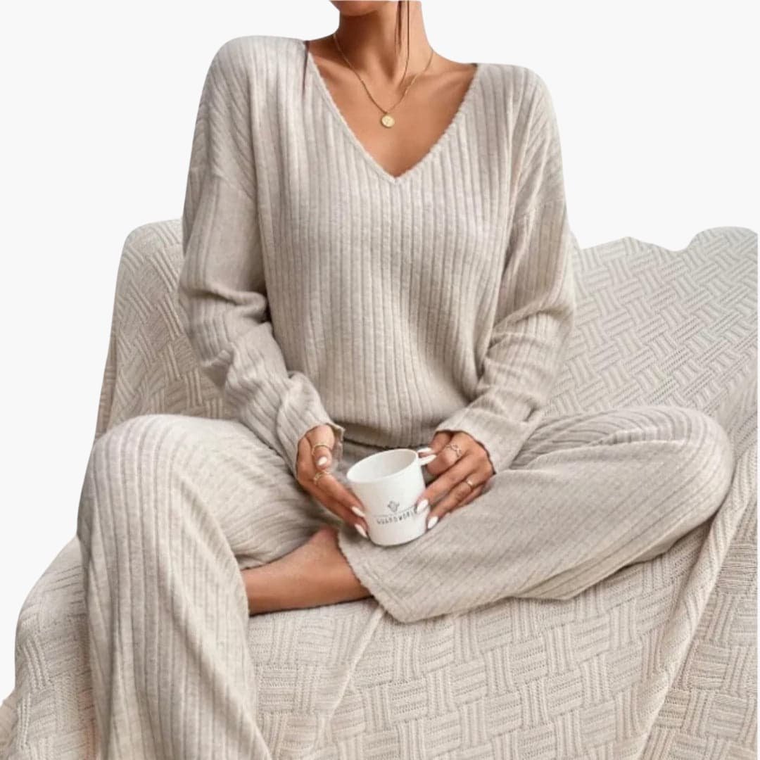 Natura | Knit Loungewear Set – Cozy Long Sleeves for Women