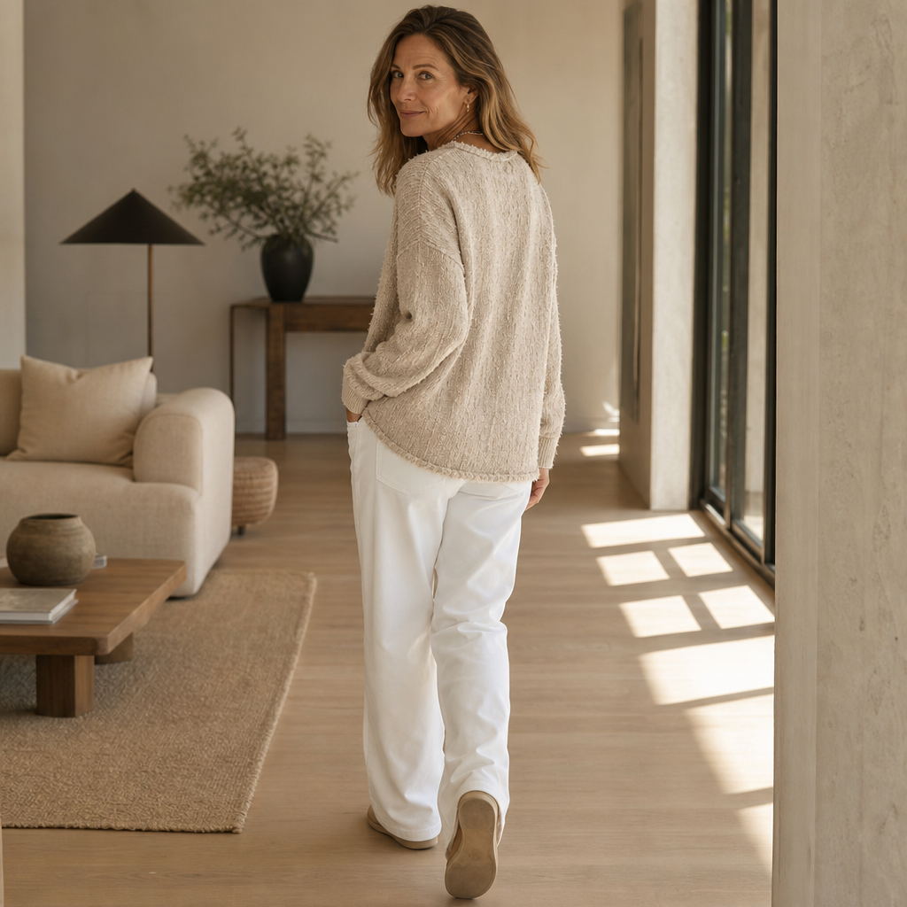 Marlwick | Chunky Knit Henley Sweater voor Dames