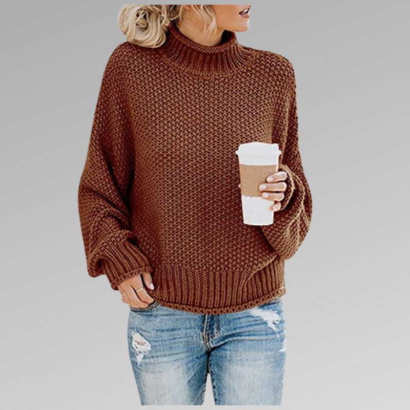 Leonie | Bequemer und lässiger Damen Strickpullover