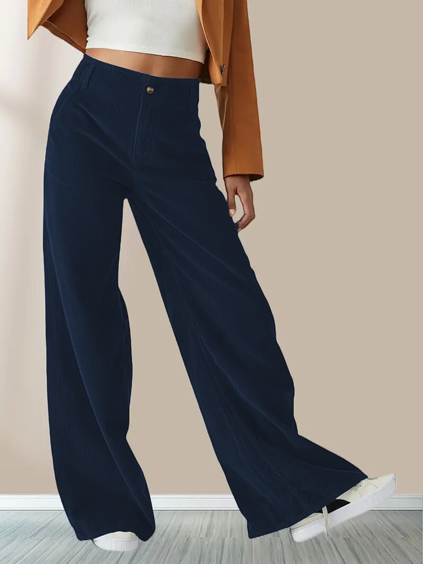 Frieda | Weite Bein Stoffhose – Lässiger Schnitt für Frauen