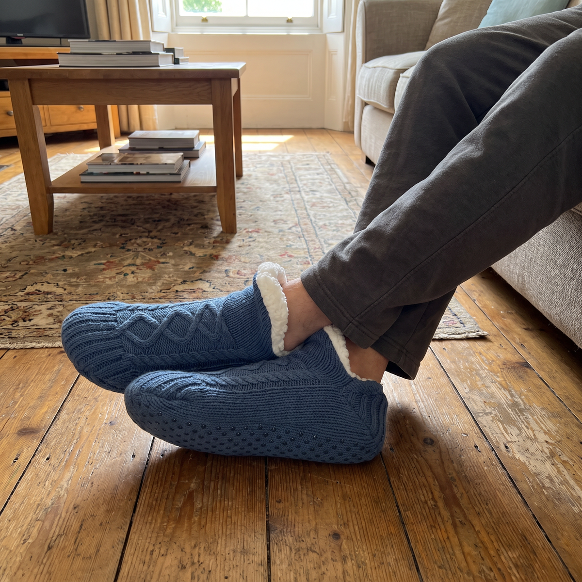 Fleece | Fleece Lined Knit Slippers – Gemütlich für Zuhause