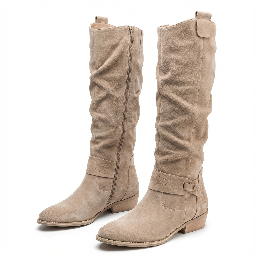 Katrin | Bequeme und elegante Kniehohe Slouch Stiefel
