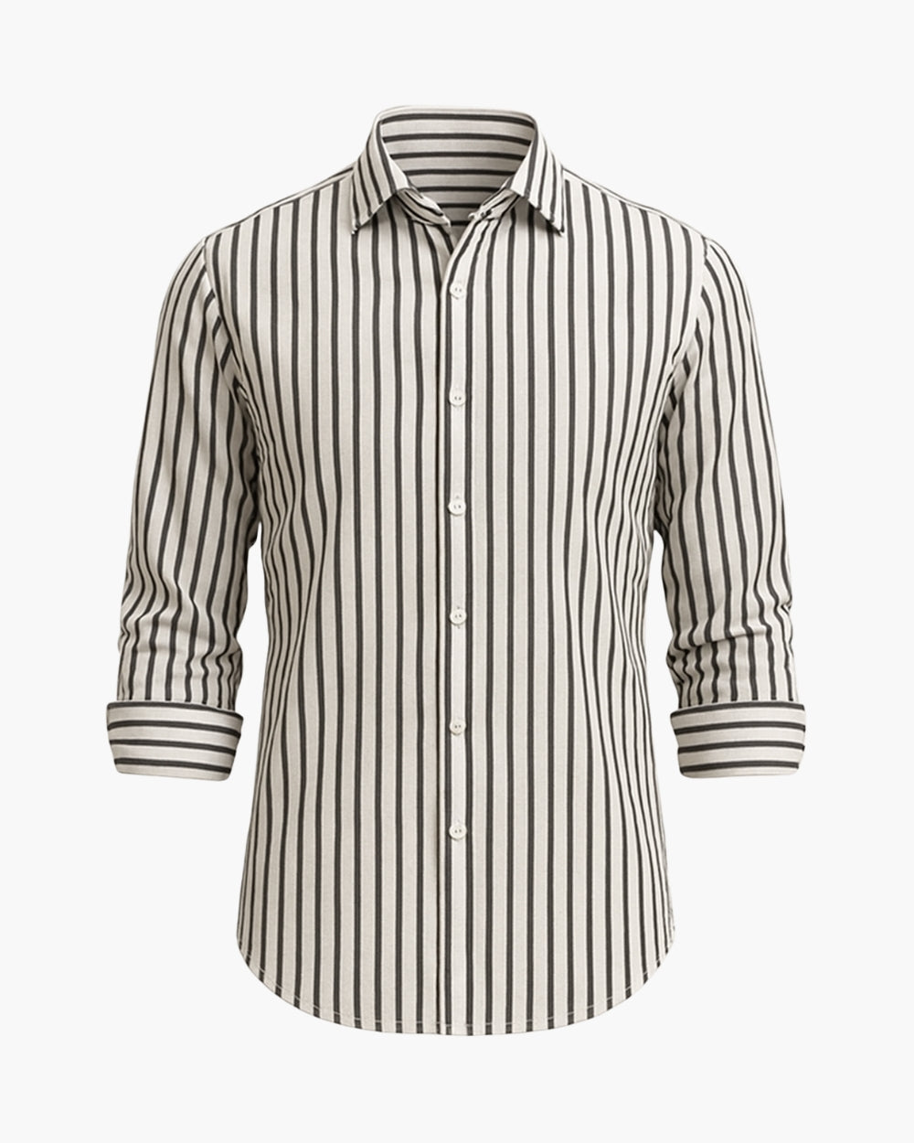 Slim Fit Hemd gestreift mit Button-Down-Kragen