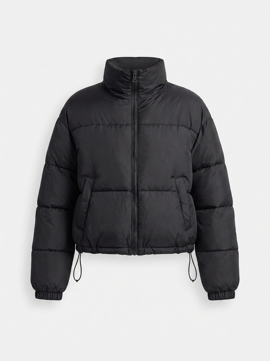 Velora | Puffer Jacket – Stylish Stand Collar for Women