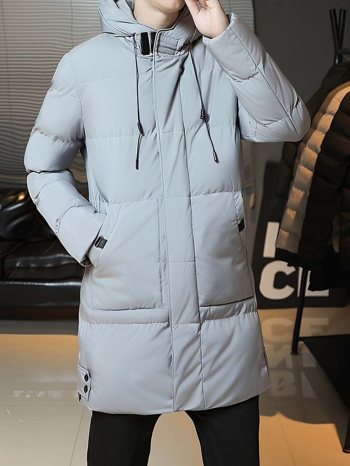 Donovan | Hooded Longline Puffer Coat – Eleganter Winterstil für Männer