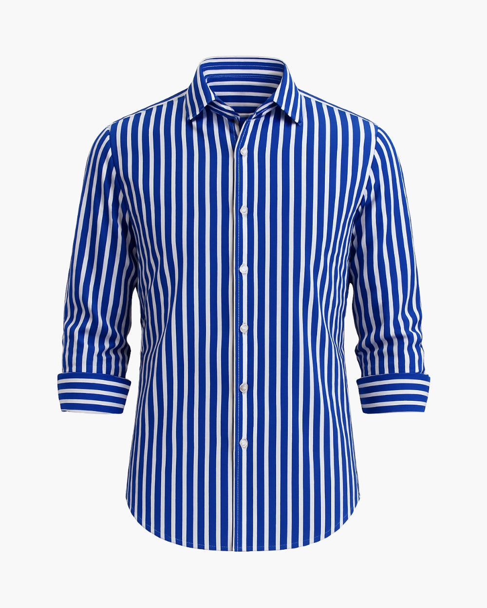 Slim Fit Hemd gestreift mit Button-Down-Kragen