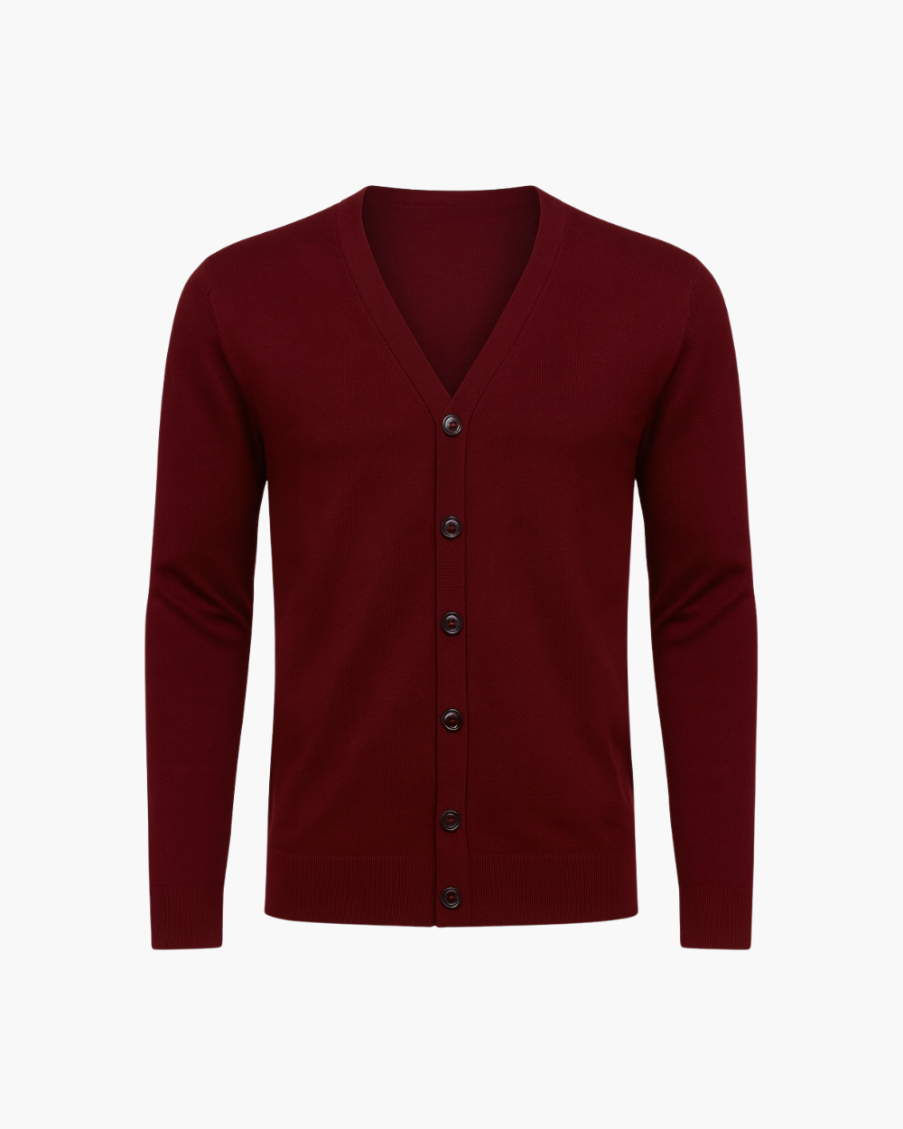 V-Ausschnitt Strickjacke mit Knopfleiste