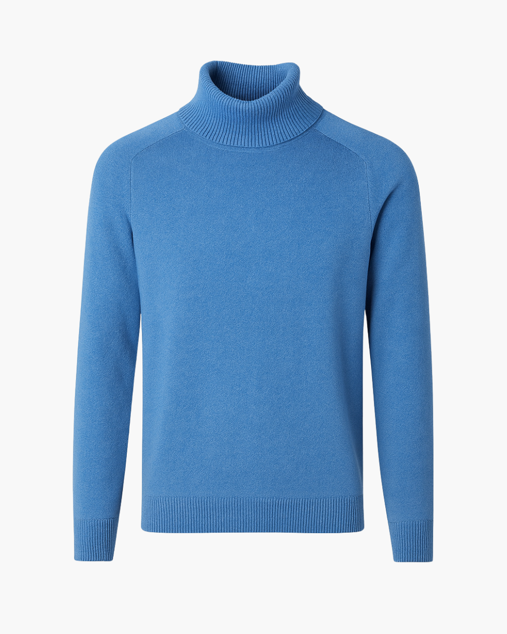 Feinstrick Rollkragenpullover mit Rippkragen