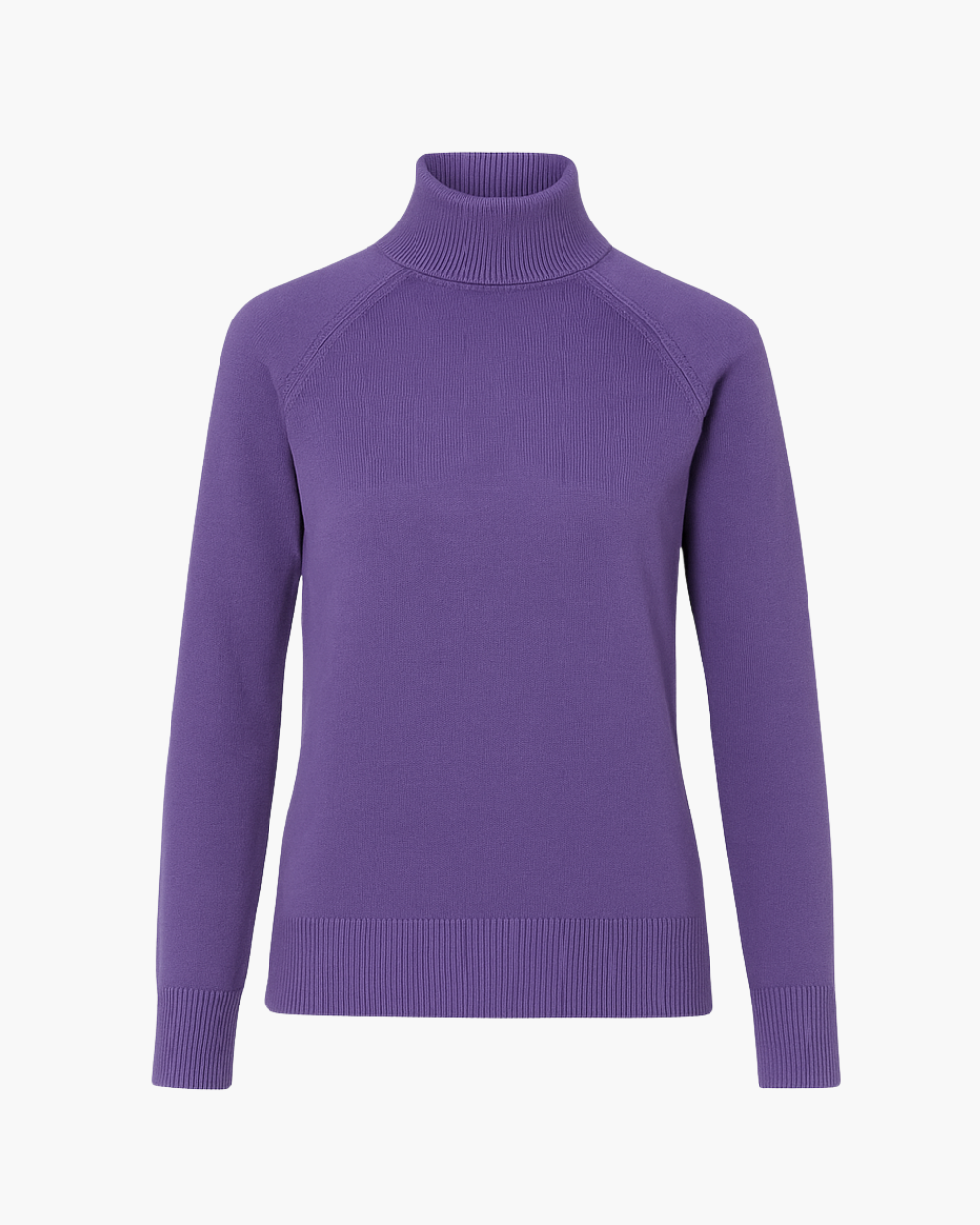 Feinstrick Rollkragenpullover mit Raglanärmeln