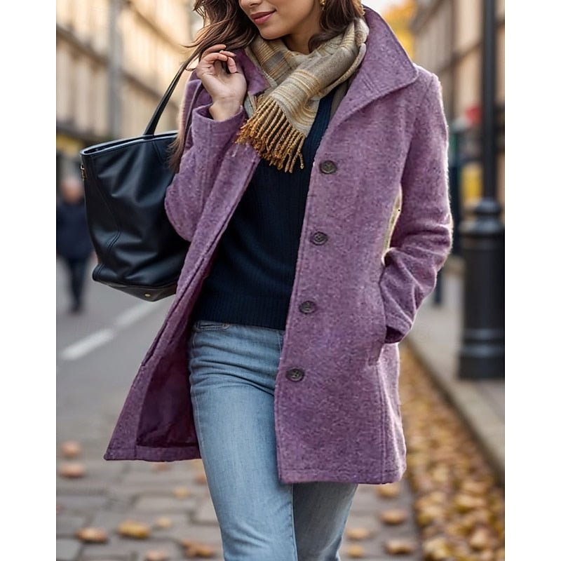 Rosalind | Turndown Collar Coat – Timeless Everyday Style for Women