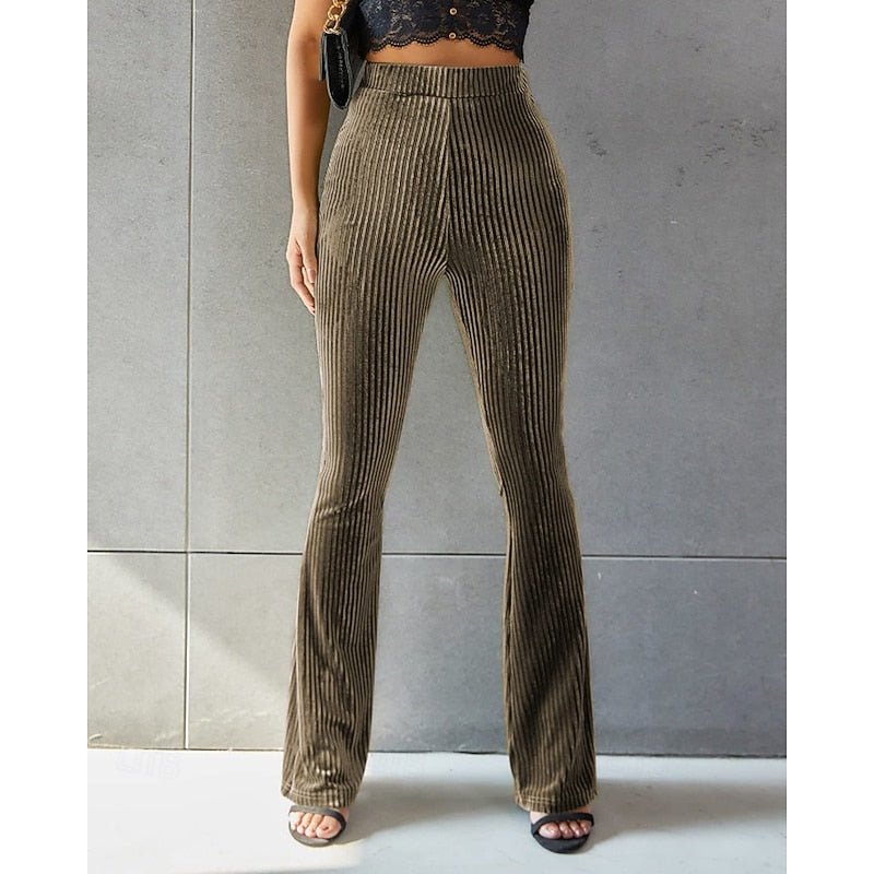 Soleil | High-Waist Flared Pants – Effortlessly Chic Style for Women