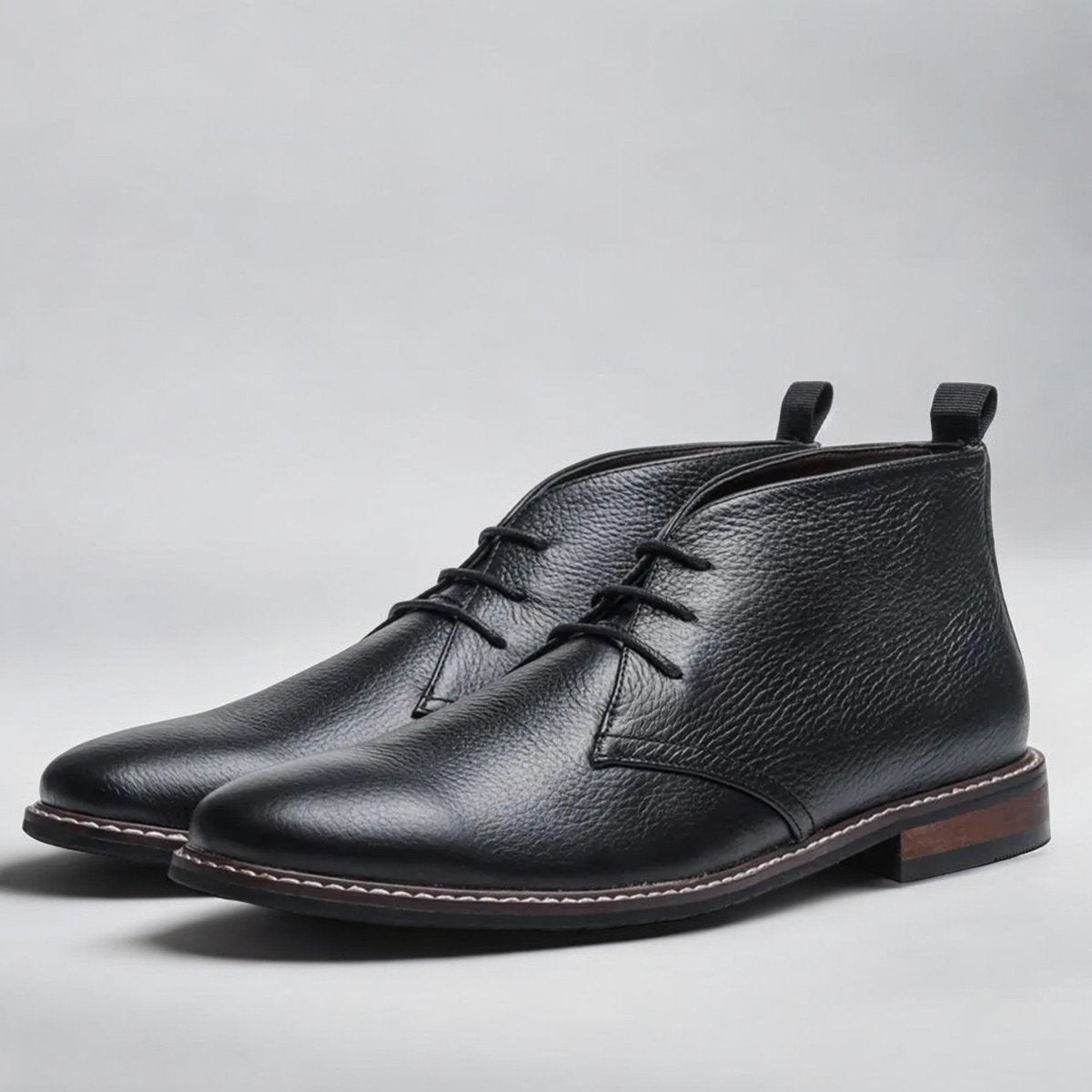 Matthias | Elegant und bequem Leder Herren Chukka Stiefel