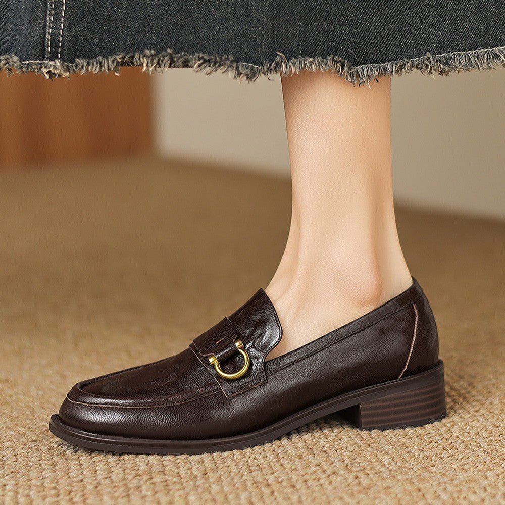 Celia | Leder Loafer mit Horsebit-Akzent für Frauen
