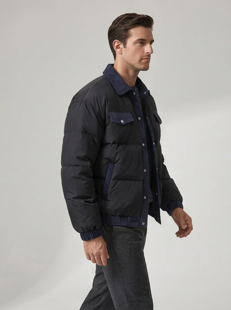 Maverick | Casual Puffer Coat – Stylish Winter Jacket for Men
