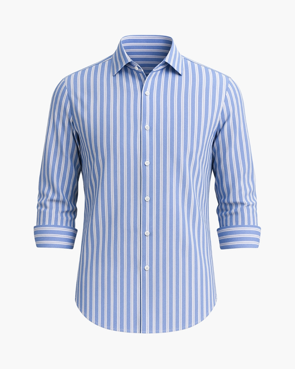 Slim Fit Hemd gestreift mit Button-Down-Kragen