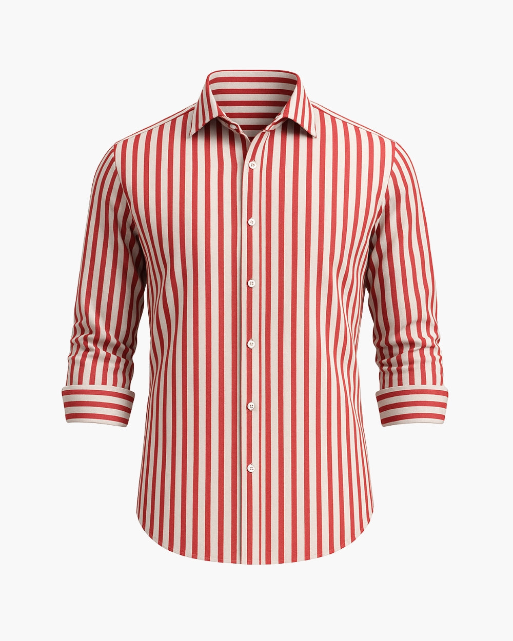 Slim Fit Hemd gestreift mit Button-Down-Kragen