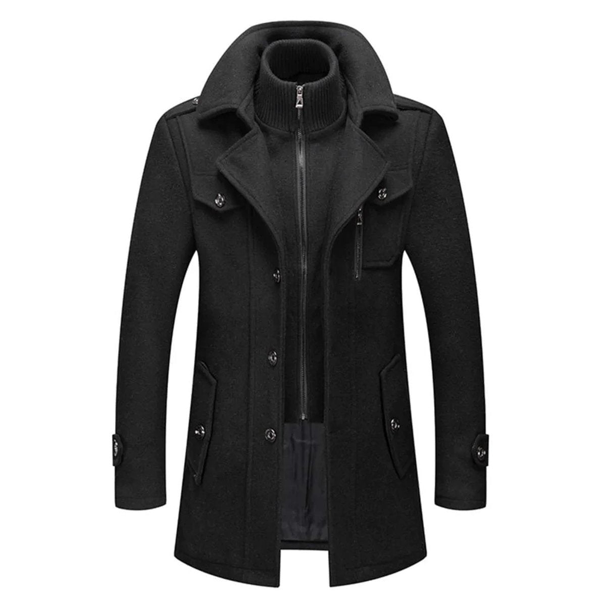 Lukas | Wool Coat – Slim Fit Winter Style for Men