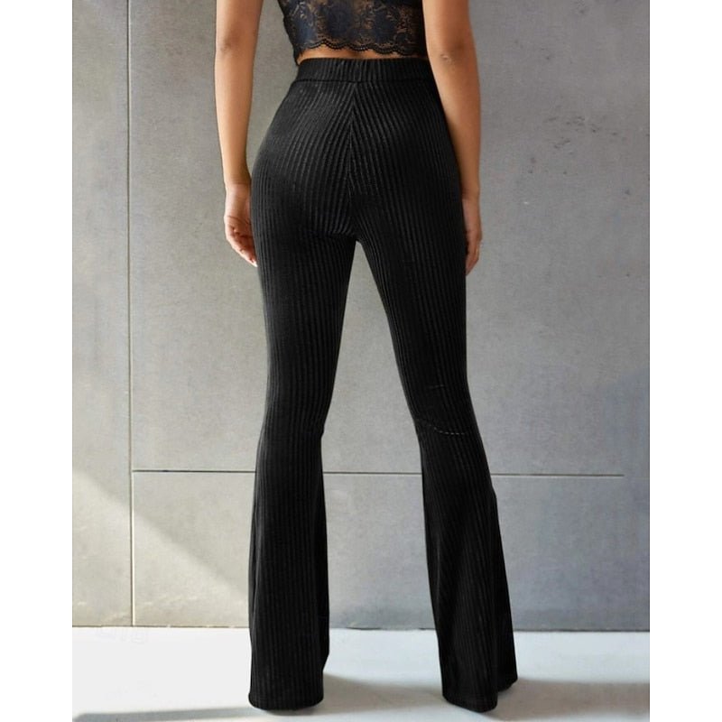 Soleil | High-Waist Flared Pants – Effortlessly Chic Style for Women