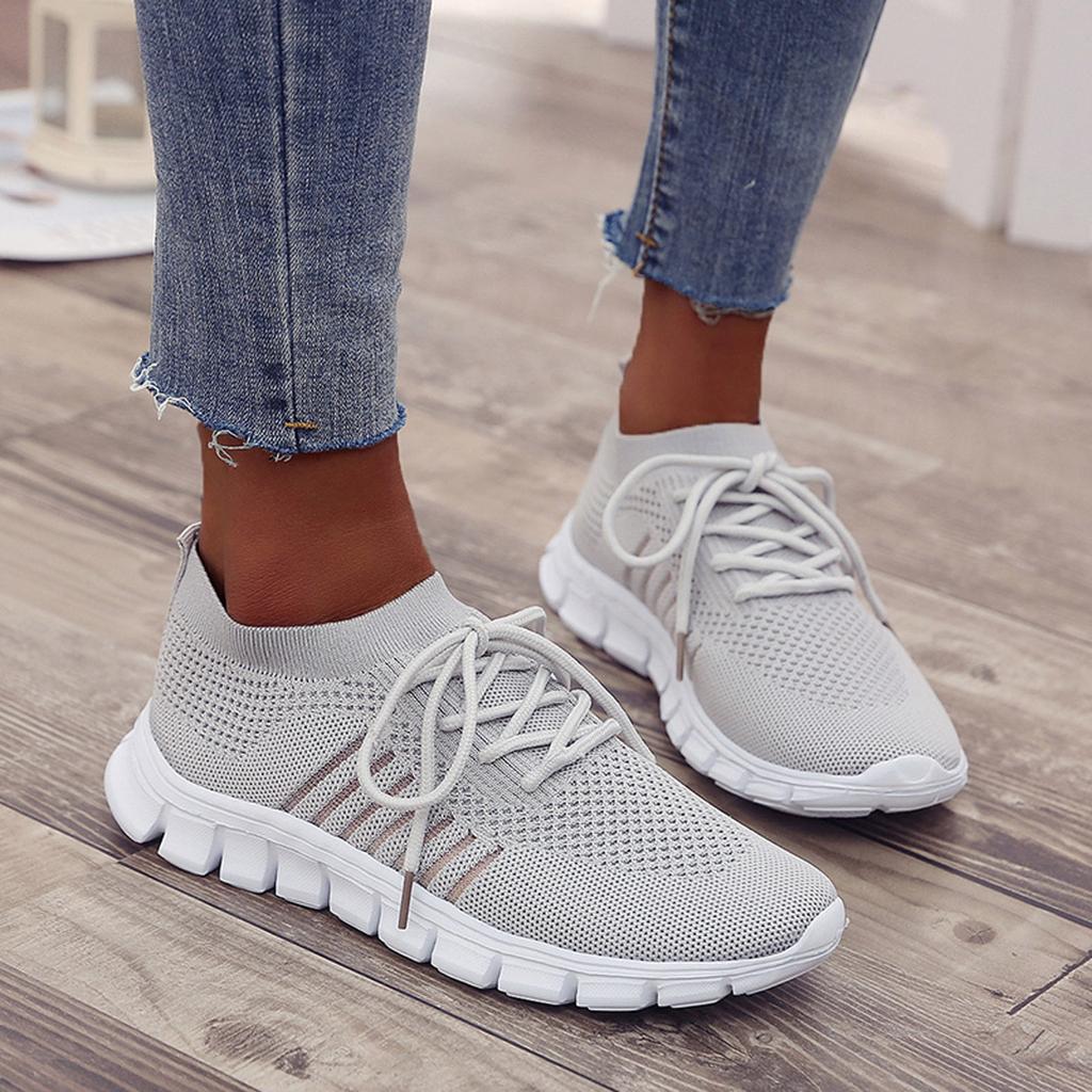 Olivia | Bequeme und stützende Orthopädische Flyknit Sneaker