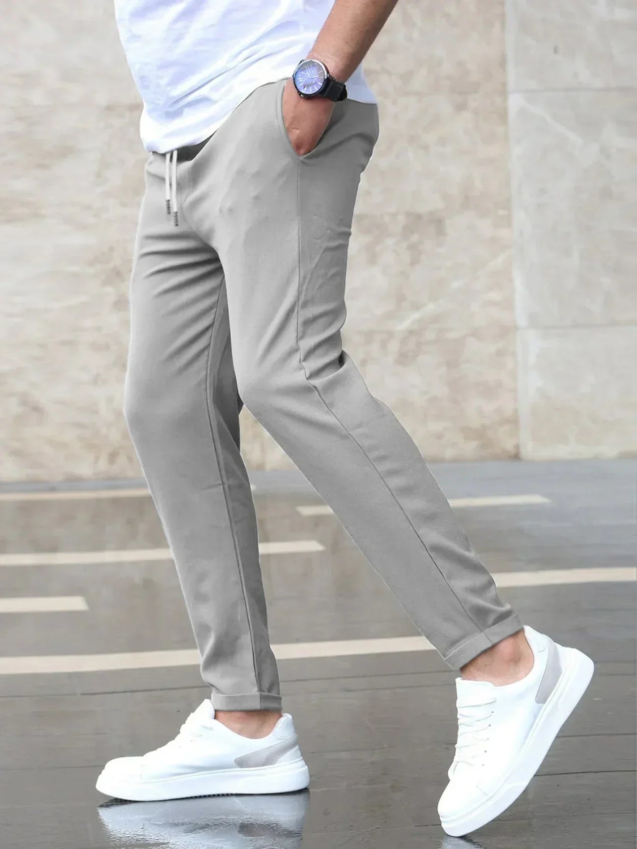 Liam | Stretch Pants – Bequemer Fit für Vielseitigen Stil