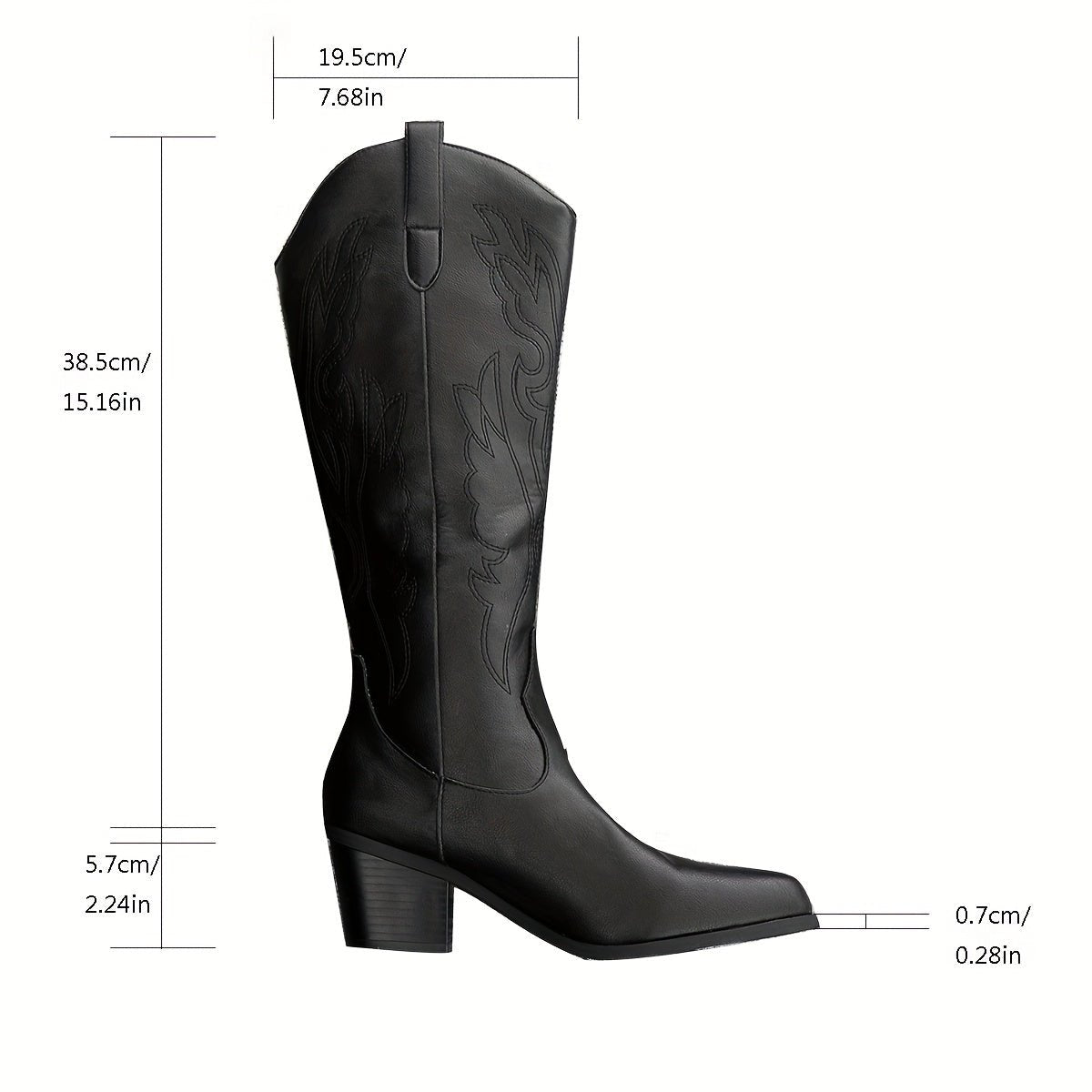 Diana | Zeitlose und moderne weitem Schaft Cowboystiefel