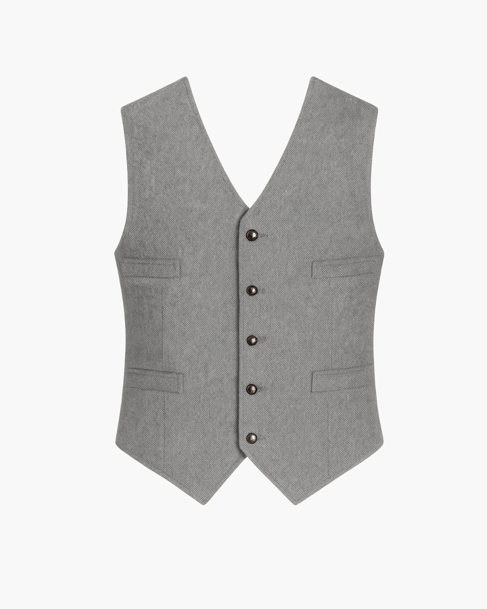 Schlanke Anzugsweste mit Knopfleiste