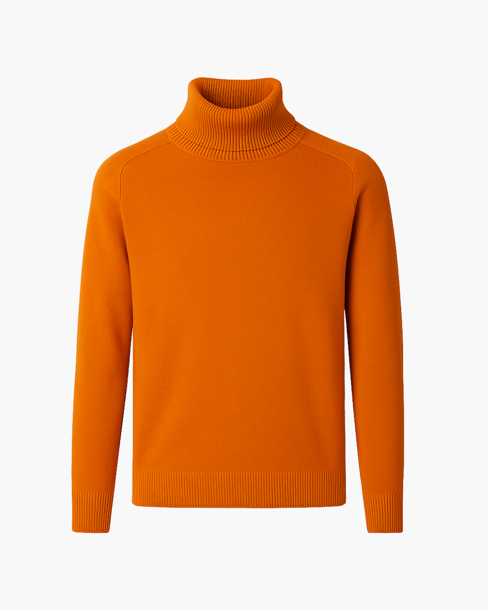 Feinstrick Rollkragenpullover mit Rippkragen