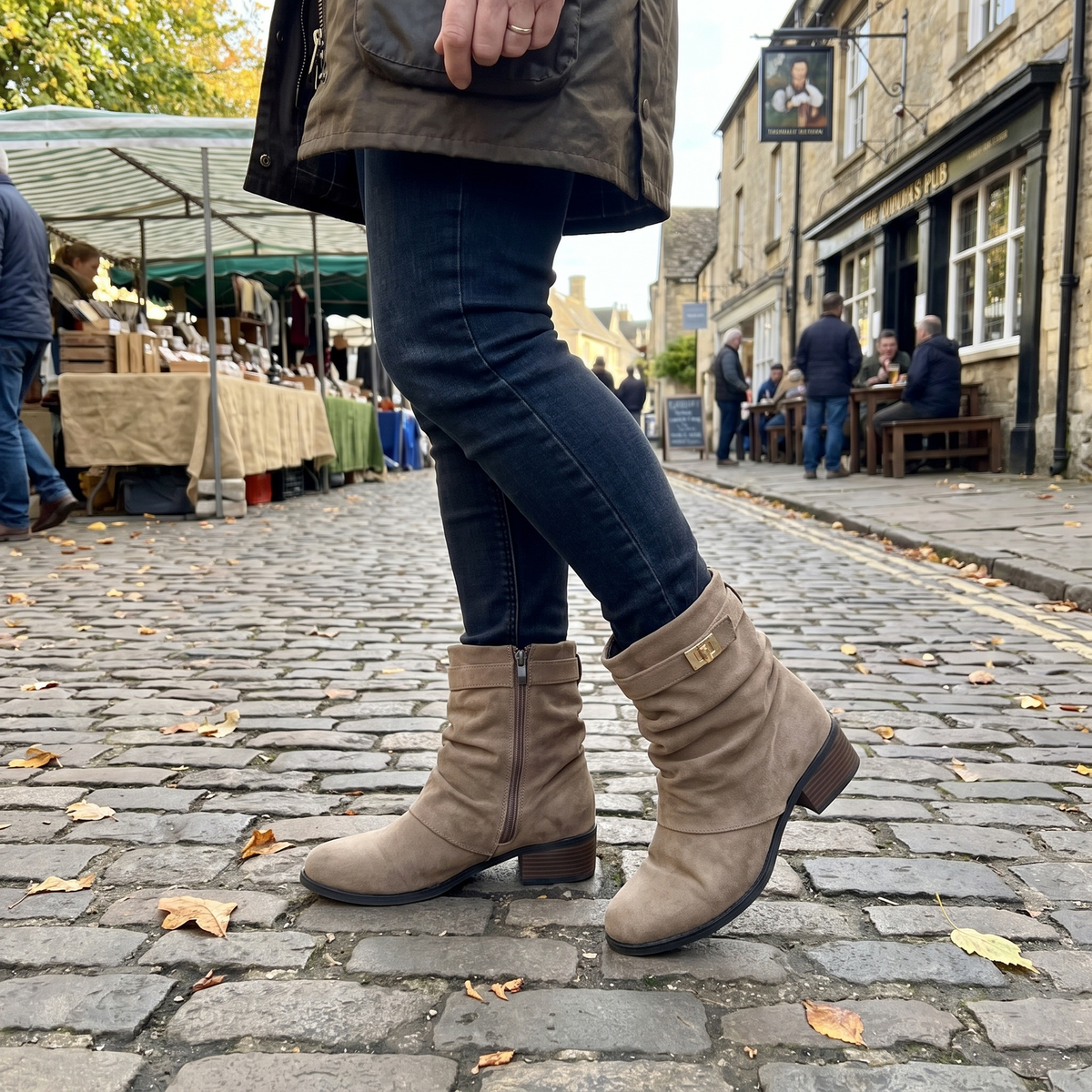 Beckford | Slouch Suede Boots für Frauen im lässigen Stil