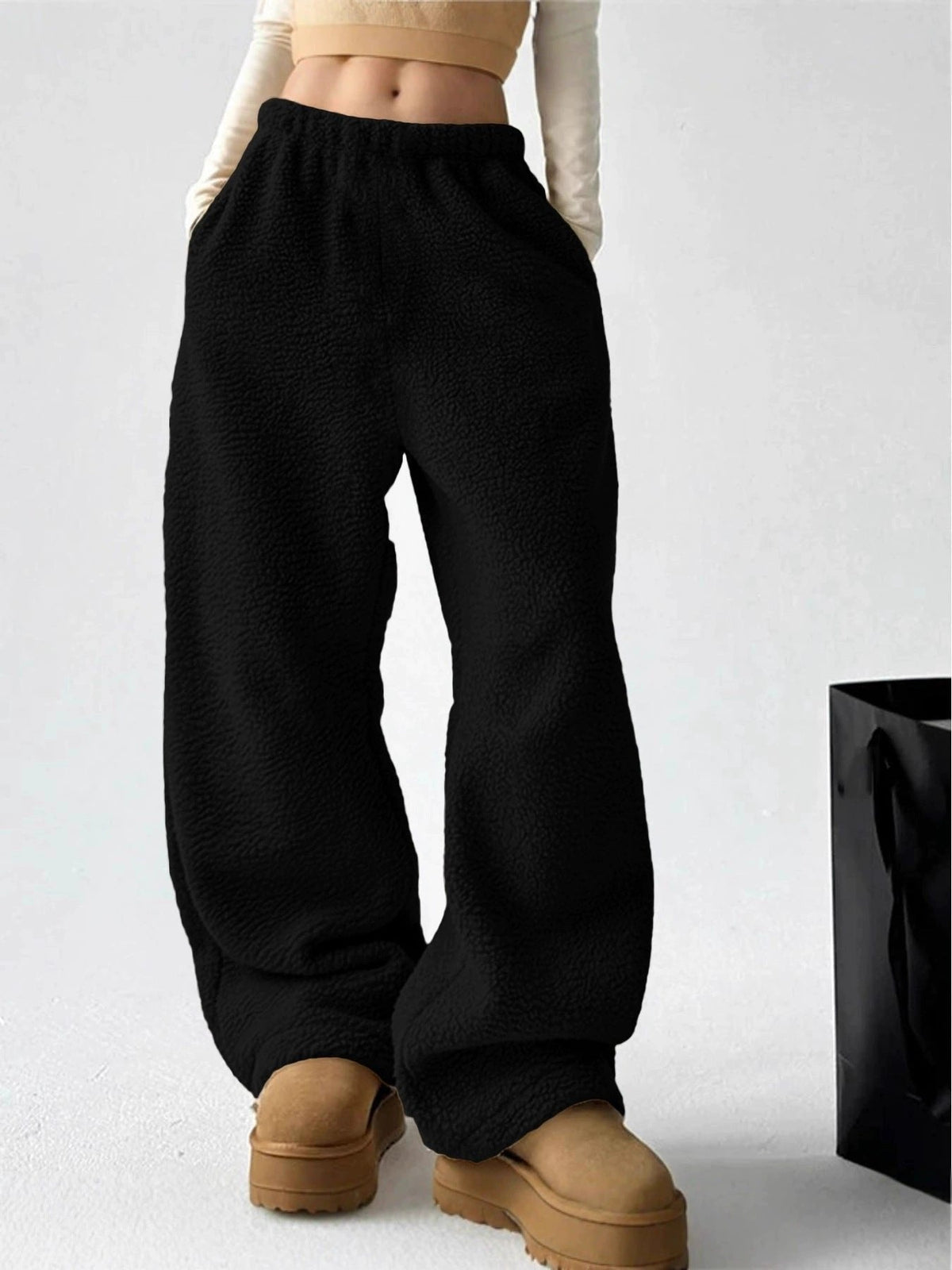 Woven | Fleece Pants – Relaxed Fit for Women