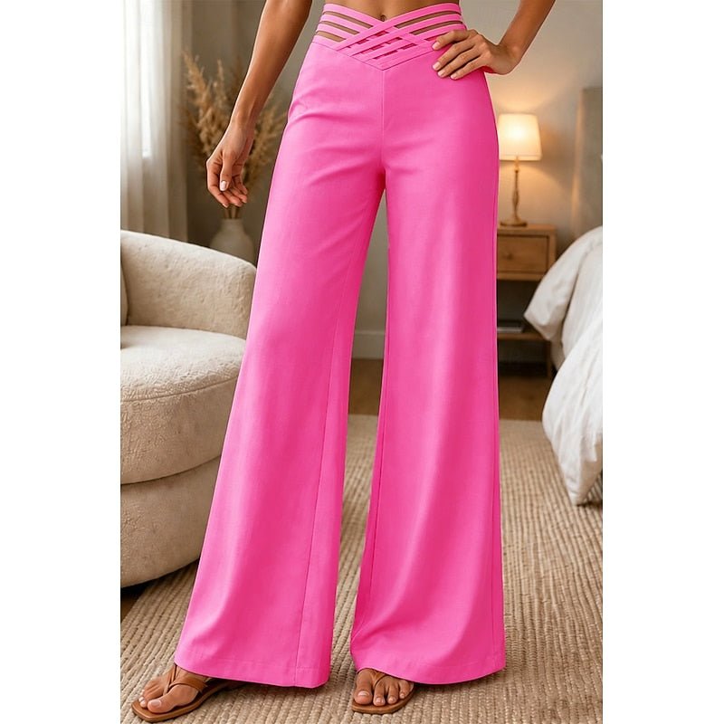 Priscilla | High-Waist Wide-Leg Trousers for Effortless Style
