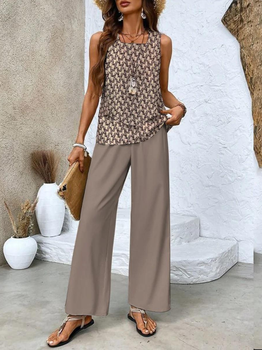 Emilia | Luftiges und elegantes Damen Sommer Zweiteiler Set