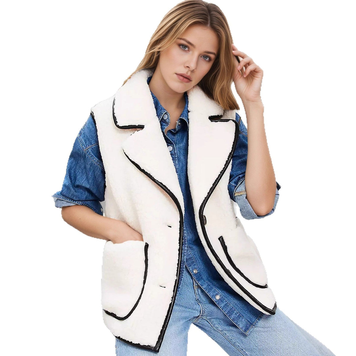 Clara | Elegante und zeitlose Damen Strukturweste