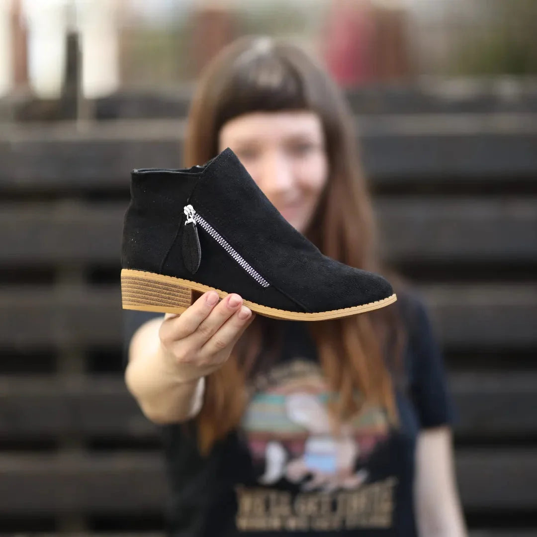 Franziska | Vielseitige Stiefeletten mit Quasten Reißverschluss