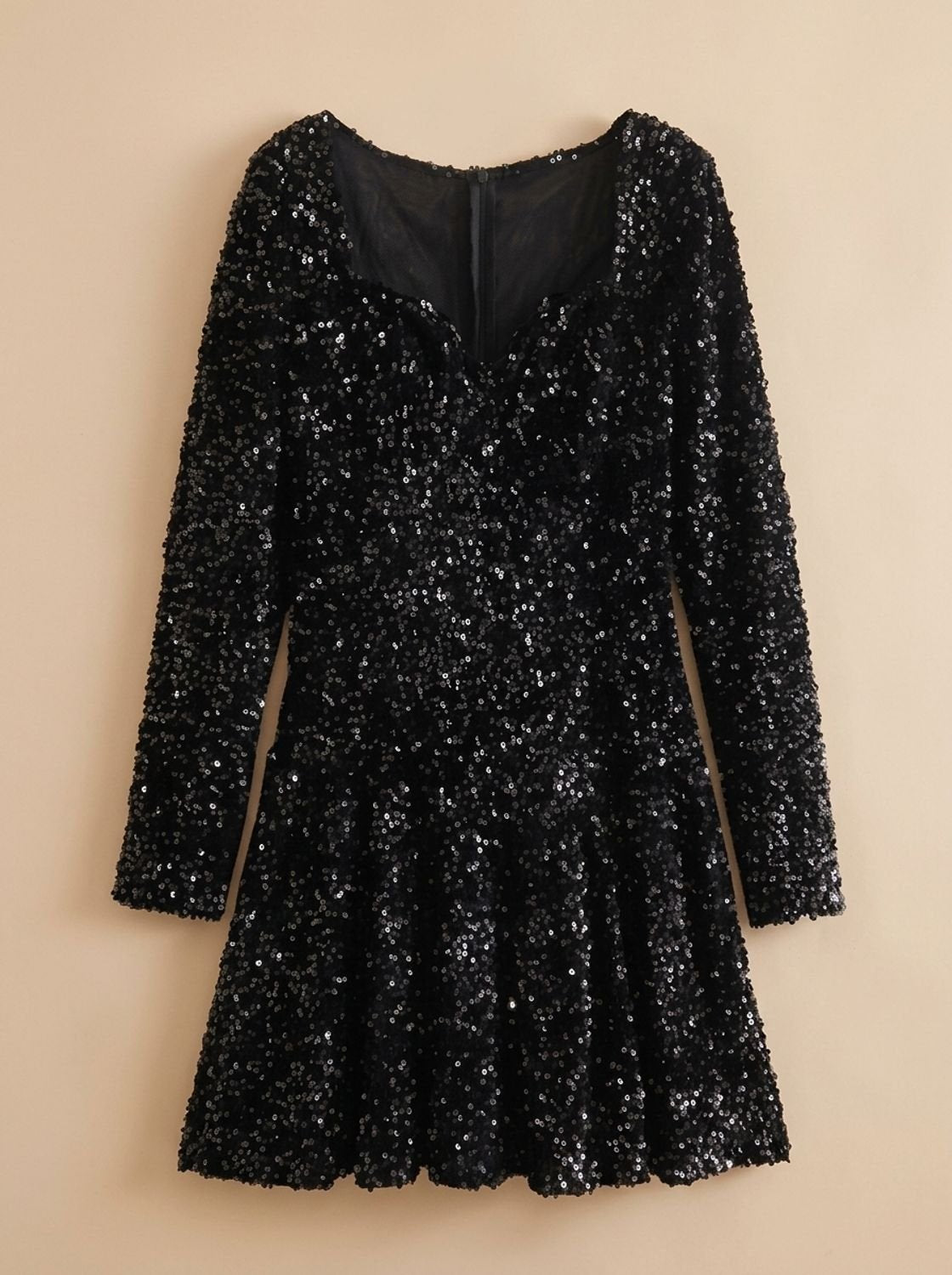 Harper | Mini Christmas Party Dress – Sweetheart Sequin Style