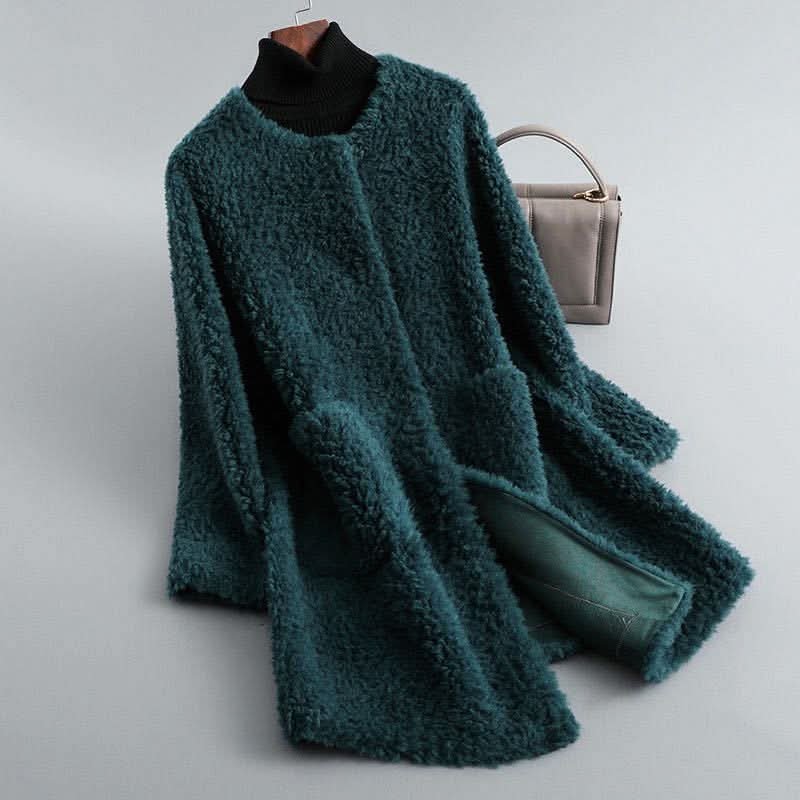 Hollmere | Shearling Coat – Luxuriöse und Elegante Silhouette