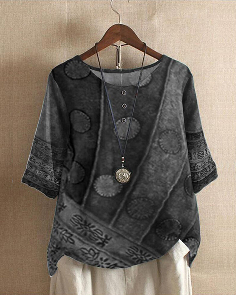 Klaudia | Bequemes und stilvolles Boho Tunika Oberteil