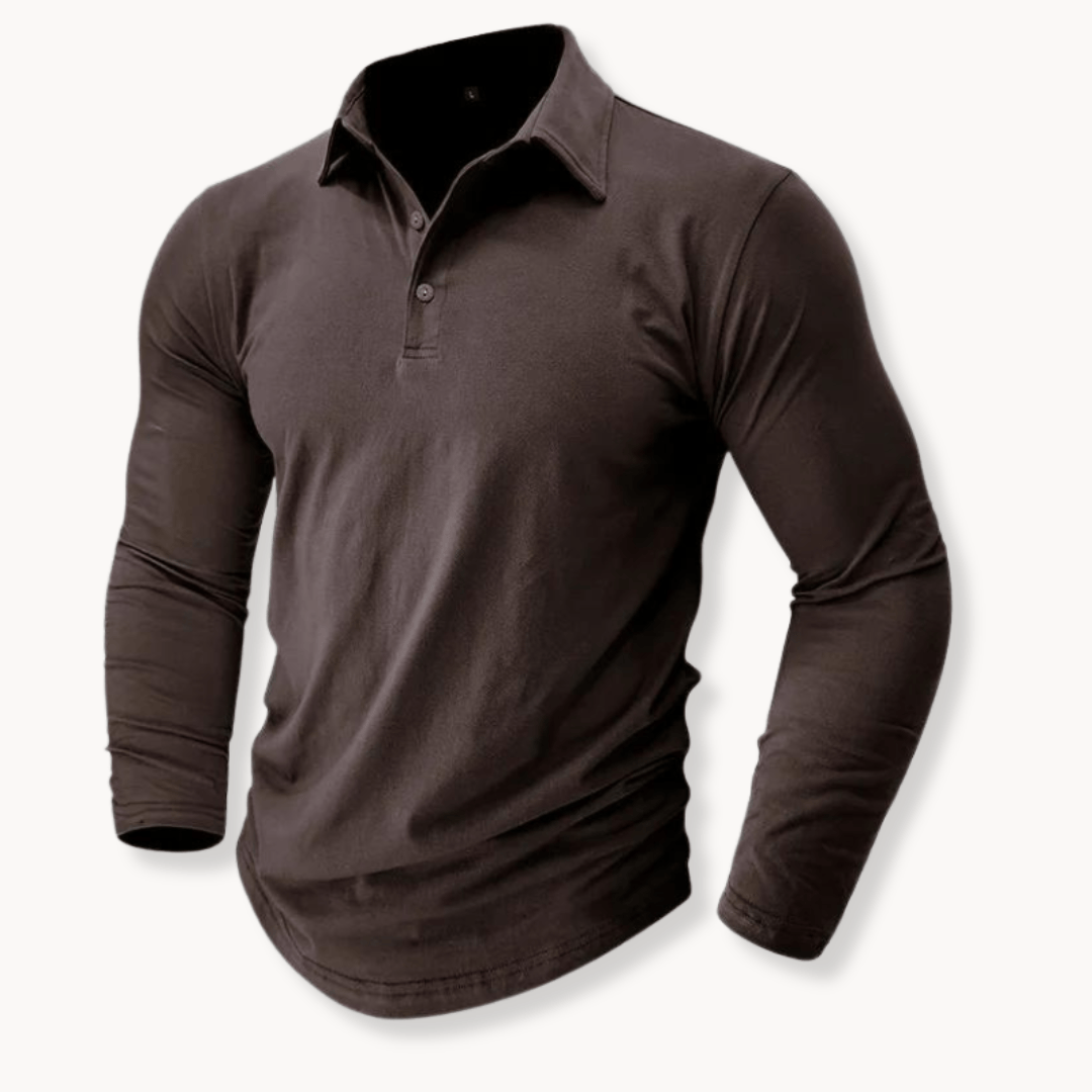 Andrei | Langarm Poloshirt – Casual Stil für Herren