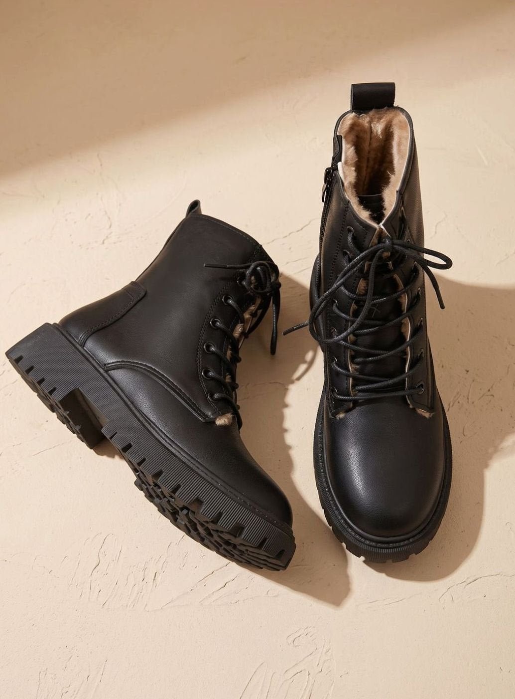Elfriede | Ankle Boots – Gefütterte Schnür-Stiefeletten für Damen