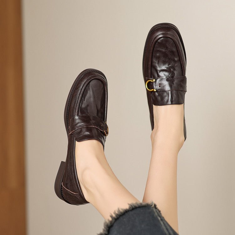 Celia | Leder Loafer mit Horsebit-Akzent für Frauen